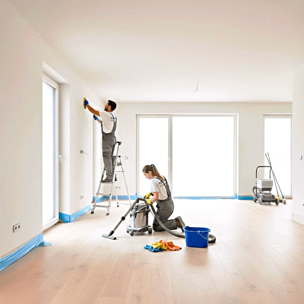 limpieza fin de obra profesional con maquinaria